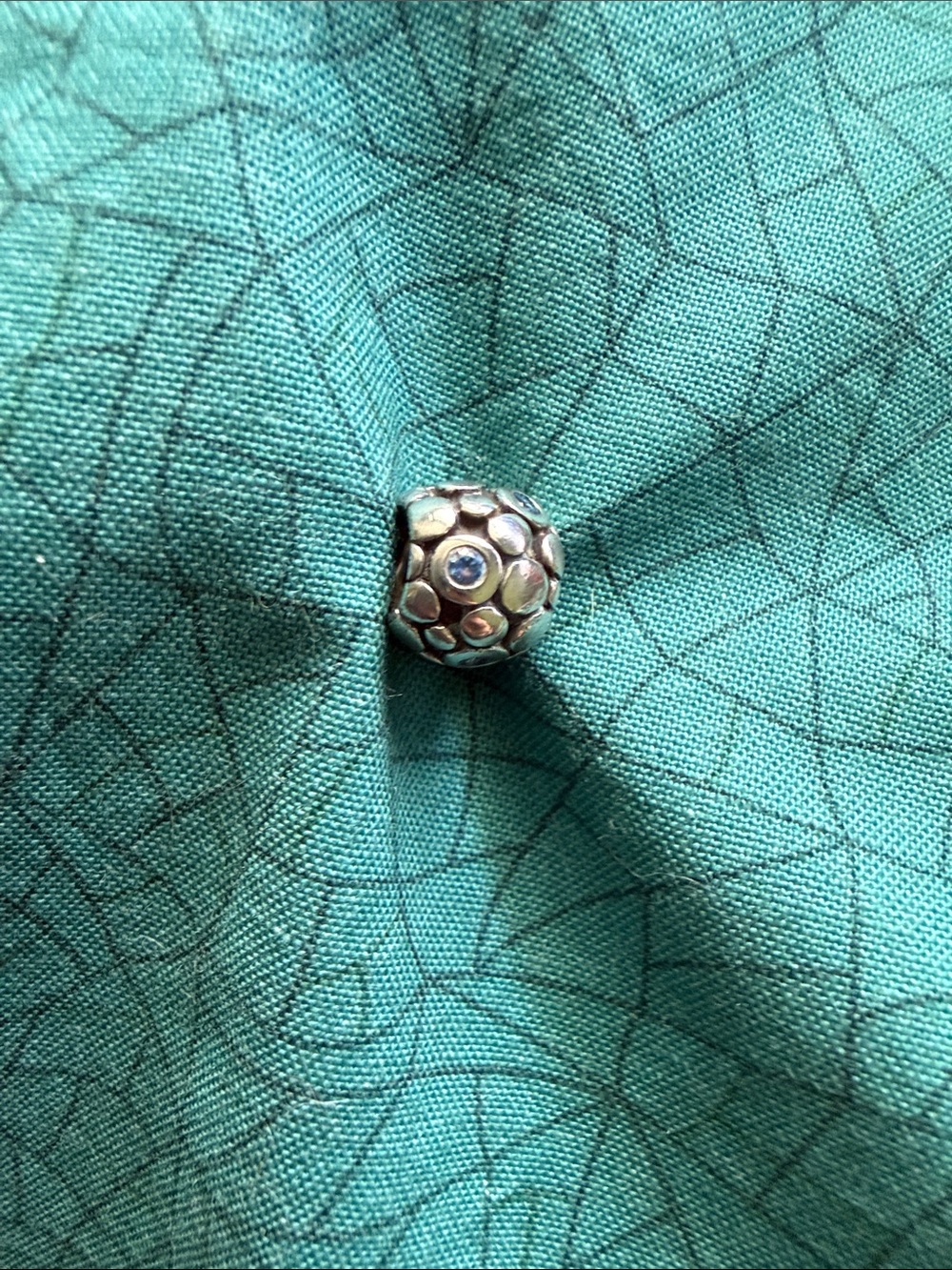 Pandora “Blue Bubbles” Silver Charm